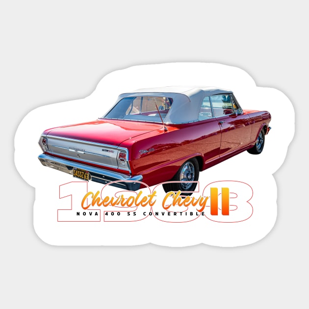 1963 Chevrolet Chevy II Nova 400 SS Convertible Sticker by Gestalt Imagery